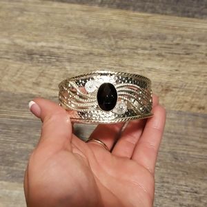 Silver bangle braclet